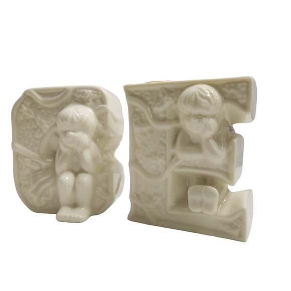 Angel Peace 5 Pc Candle Holder Quality Porcelain